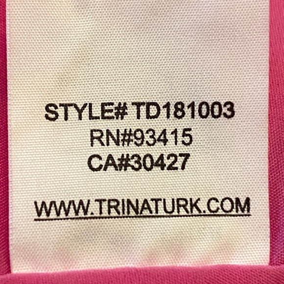 Trina Turk Jacinta Shift Dress Petal-Sleeve - Pink/Snapdragon Size 0 - Picture 14 of 16